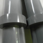Close up view of CPVC Molded Pipe